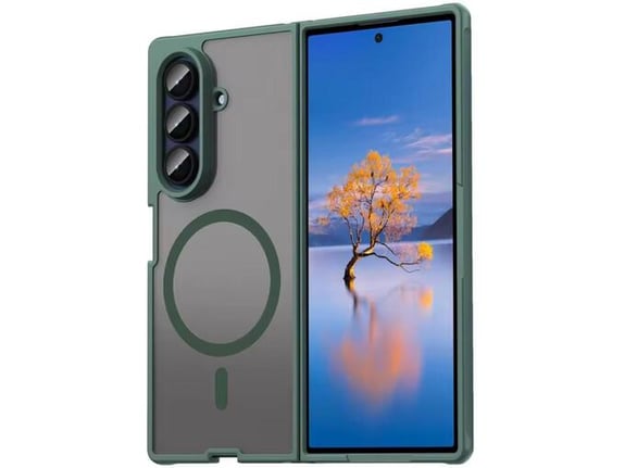 Maska za Samsung Galaxy Z Fold 7 Magsafe Fold tamno zelena
