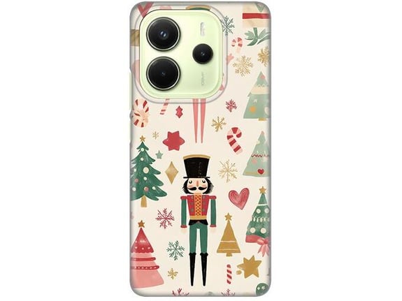 Maska za Xiaomi Redmi Note 14 4G (SRB) Vintage Christmas Silikonska Print