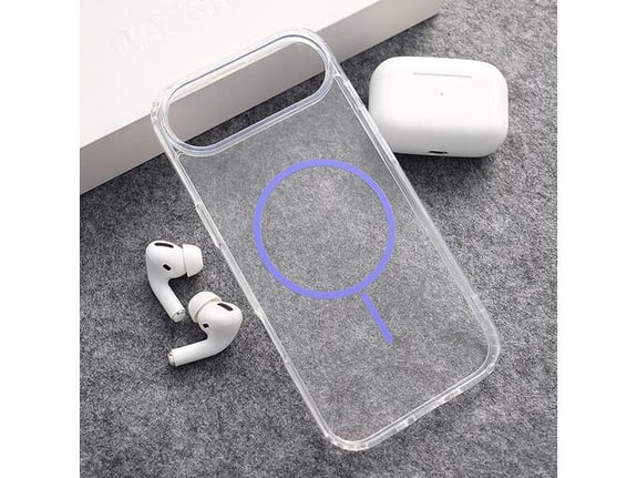Maska za iPhone Air ljubičasta Mag Case Clear Slim