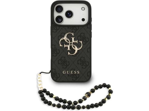 Maska za iPhone 17 Pro Guess 4G Strap 4G Classic Logo crna
