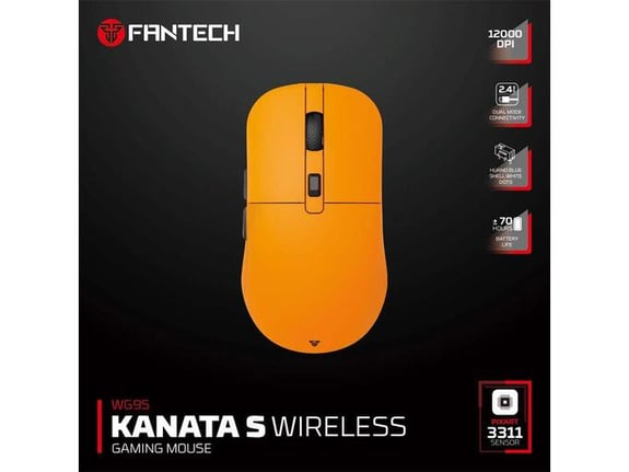 Miš Wireless Gaming Fantech WG9S Kanata S zuti