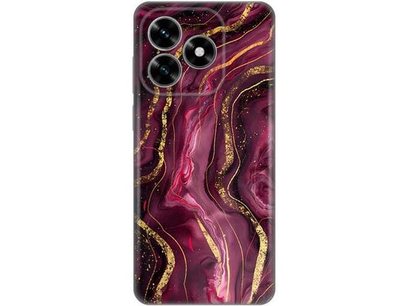 Maska za Honor X5c Plus Burgundy Silikonska Print