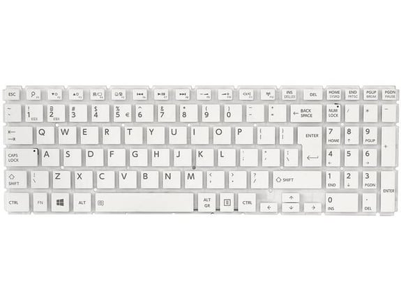 Tastatura za laptop Toshiba L50-B veliki enter bela