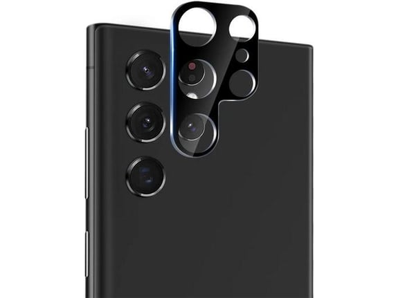 Zaštita kamere 3D FULL COVER za Samsung S23 Ultra/ S918B crna