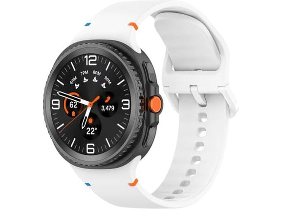 Silikonska narukvica za pametni sat Samsung Galaxy watch 8 bela