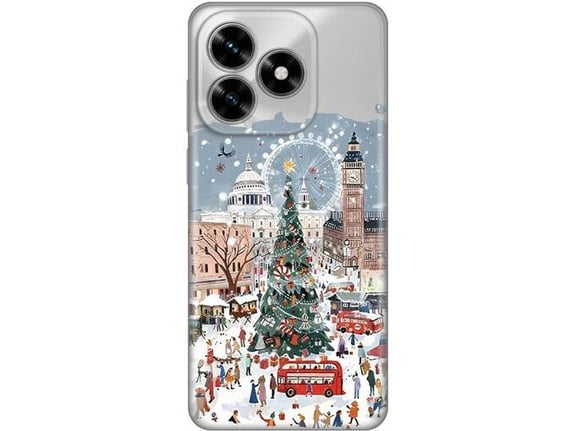 Maska za Honor X5c Plus Christmas Town Silikonska Print Skin