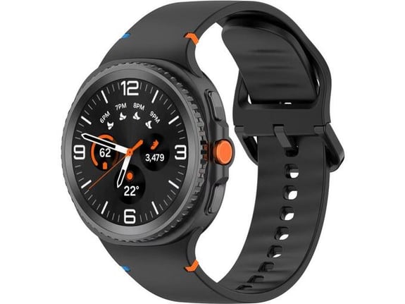 Silikonska narukvica za pametni sat Samsung Galaxy watch 8 crna