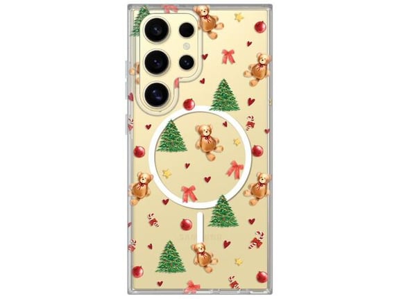 Maska za Samsung Galaxy S24 Ultra Merry Bear Print Magsafe