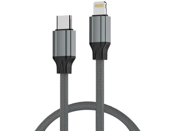 Data kabl LDNIO LC441I 30w, Type C na iPhone lightning sivi 1m