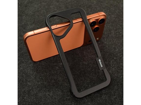 Maska za iPhone 17 Wolmtt Candy Bumper crna