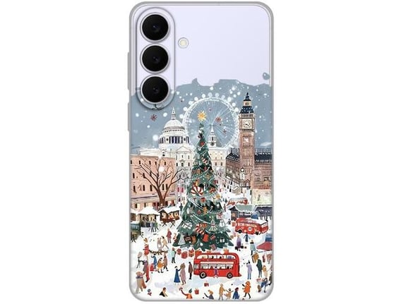 Maska za Samsung Galaxy S25 Fe Christmas Town Silikonska Print Skin