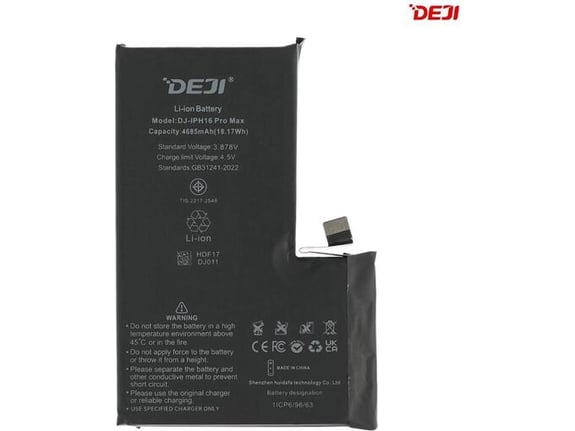 Baterija Deji Normal za iPhone 16 Pro Max (4685mAh)HC