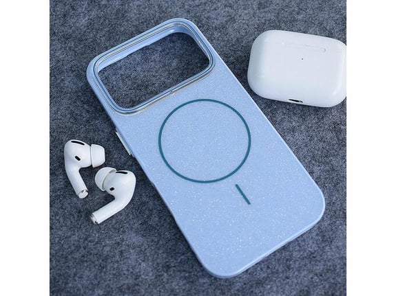 Maska za iPhone 17 Pro Max Mag Case Fashion Glitter plava