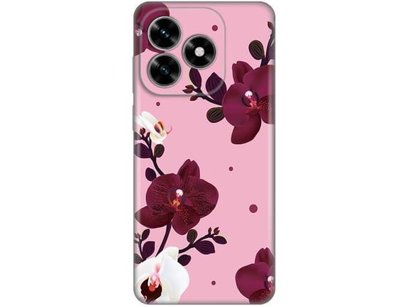 Maska za Honor X5c Plus Silikonska Print Skin Pink Orchid