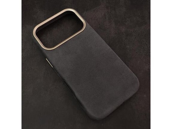 Maska za iPhone 17 Pro Max Mag Case Alkantara siva