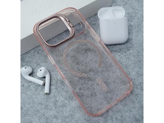 Maska za iPhone 17 Pro Max Mag Case Bling Camera Bracket pink