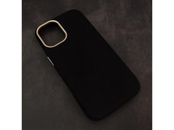 Maska za iPhone 17 Mag Case Alkantara crna