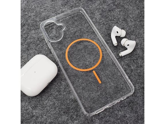 Maska za Samsung A07/ A075F narandžasto Mag Case Clear Slim