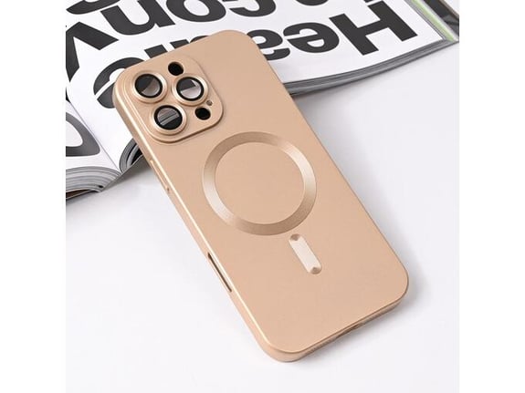 Maska za iPhone 16 Pro Max 69 Magsafe Chrome zlatna
