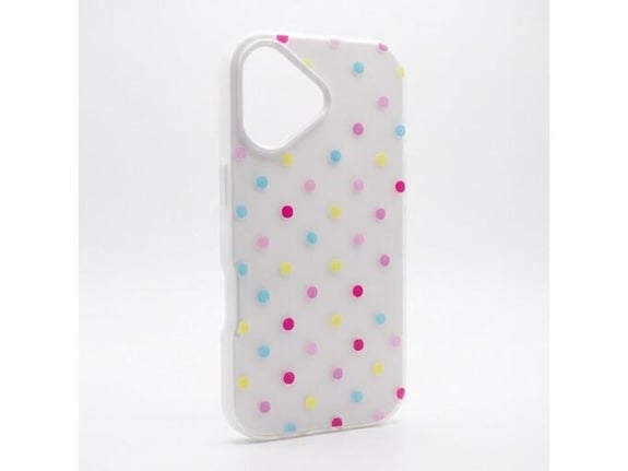 Maska za iPhone 17 Candy Dots bela