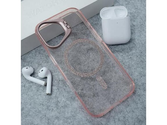 Maska za iPhone 17 Mag Case Bling Camera Bracket pink