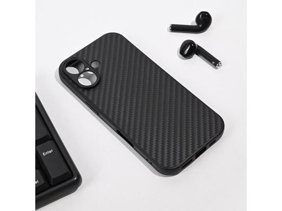 Maska za iPhone 17 Carbon fiber crna