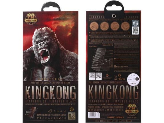 Maska zaštitno staklo WK King Kong 9H za iPhone Air crno