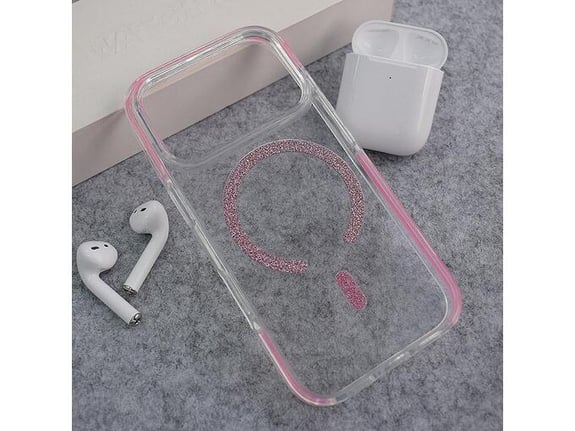Maska za iPhone 17 Pro Max Mag Case Bling roze