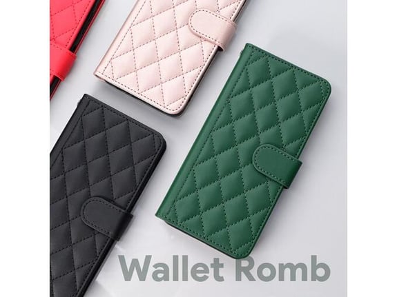 Maska za Honor X6b Wallet Romb zelena
