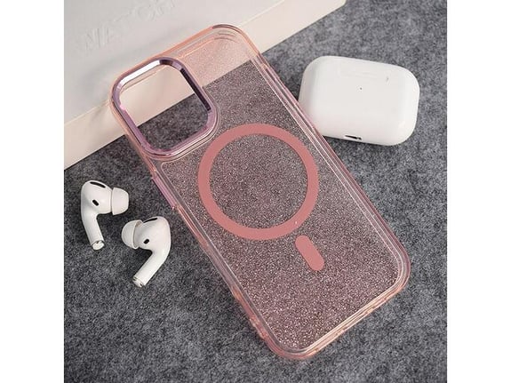 Maska za iPhone 17 Mag Case Glitter roze