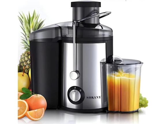 Električni sokovnik za voće i povrće sa funkcijom odvajanja pulpe, 400W