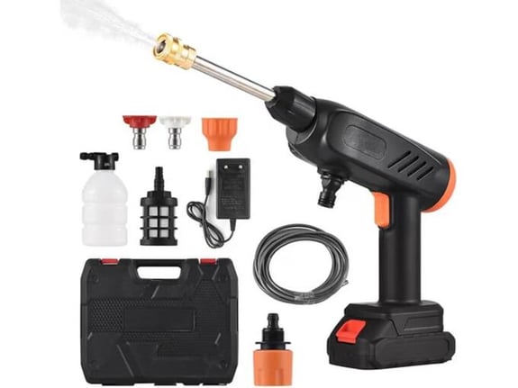 AKU Pištolj za pranje pod pritiskom sa dve baterije i propratnom opremom, u koferu