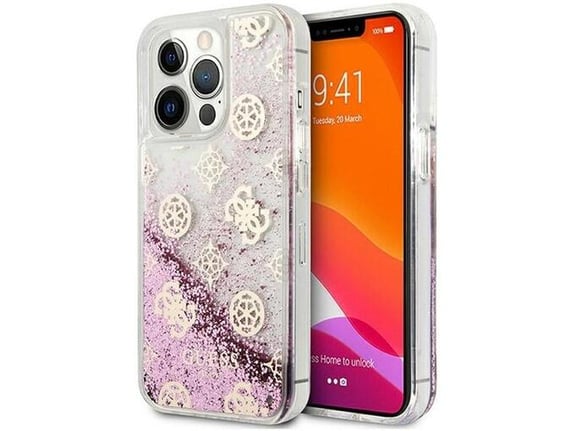 Maska za telefon iPhone 13 Pro Hc Liquid Glitter Peony