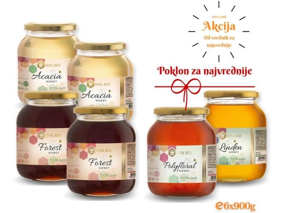 Medeni paket I 4X900g + Gratis 2X900g