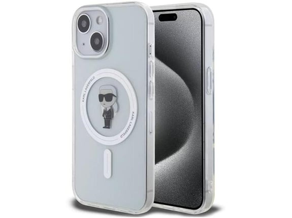 Maska za telefon iPhone 15 MagSafe IML Ikonik Transparentna