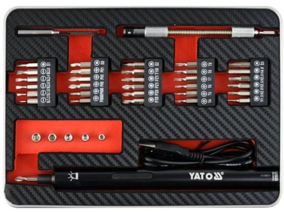 Yato Precizna štapna šrafilica 3.6V 39 delova