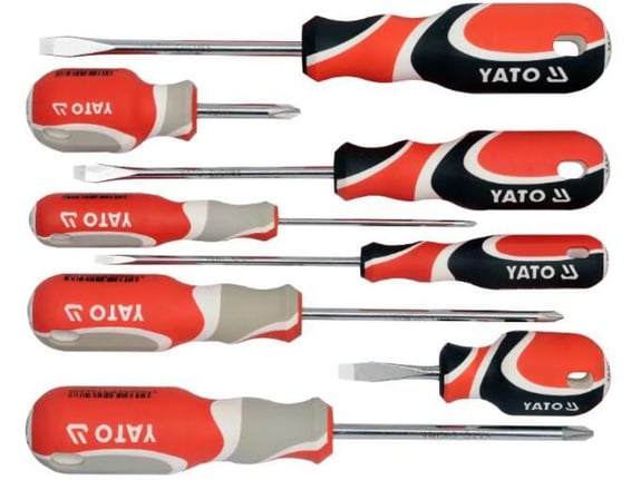 Yato Odvijači u garnituri ravni i krstasti 8 komada