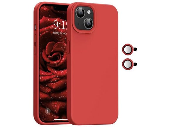 Maska Magnetic Lens za iPhone 13 crvena