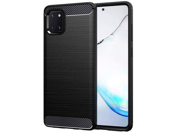 Maska Silicone Defender za Samsung Note 10 Lite/ N770F/ A81/ A815F crna.