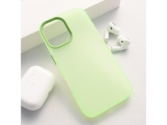 Maska Electro Glow Frame za iPhone 16 zelena