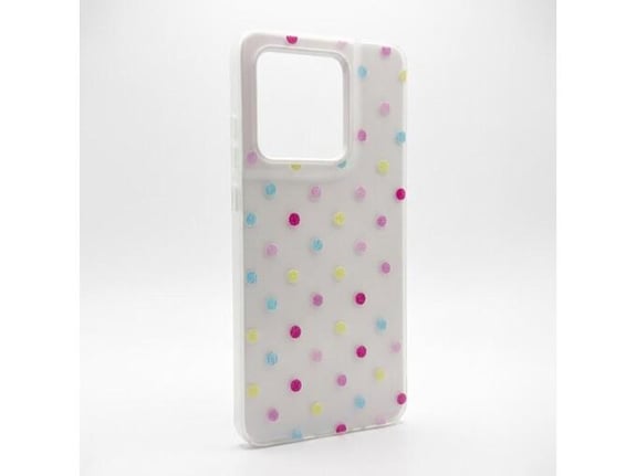 Maska Candy Dots za Motorola Edge 60 Fusion/ Edge 60/ Edge 60S bela