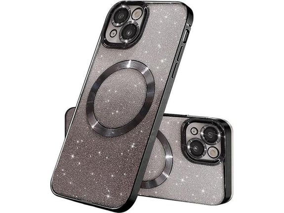 Maska Mag Case Electroplated za iPhone 15 crna