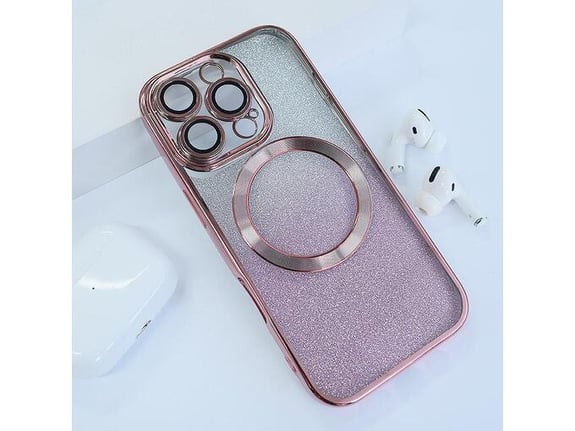 Maska Mag Case Electroplated za iPhone 16 Pro roze
