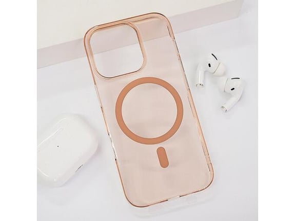 Maska Transparent Mag Case za iPhone 16 Pro zlatna