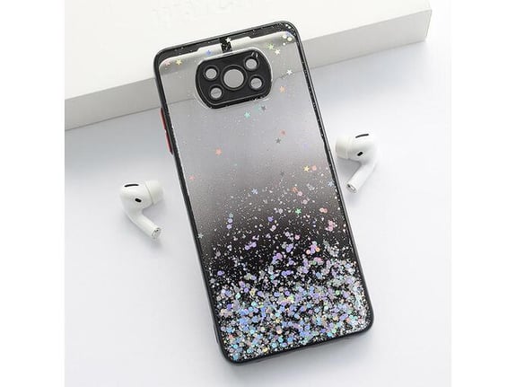 Maska Frame Glitter za Xiaomi Poco X3/ X3 NFC crna