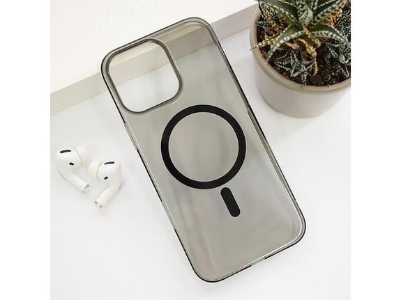 Maska Transparent Mag Case za iPhone 16 Pro crna