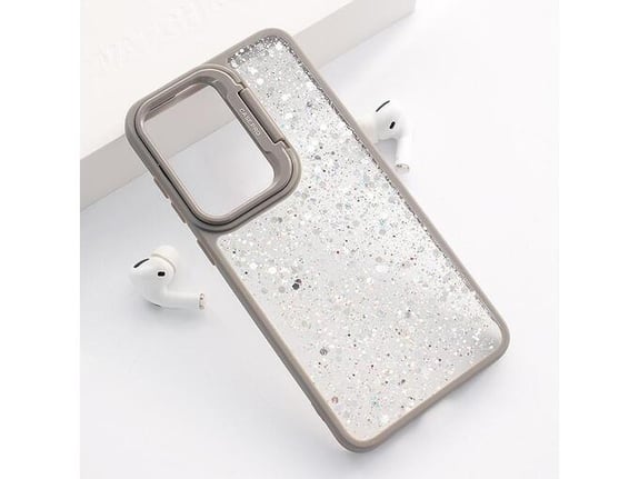 Maska Crystal Dots za Samsung S24 FE/ S721B srebrna