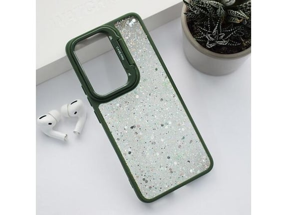 Maska Crystal Dots za Honor 90 zelena.