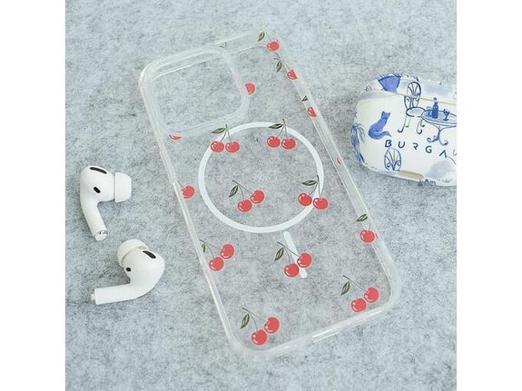 Maska Mag Case Nanobit Print za iPhone 16 Pro Sweet Cherry