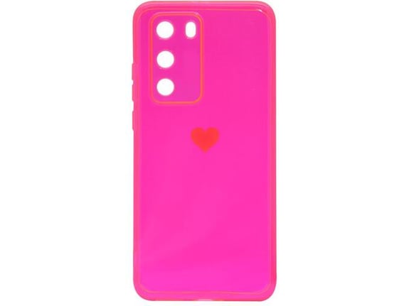 Maska Air Neon silicone za Huawei P40 pink